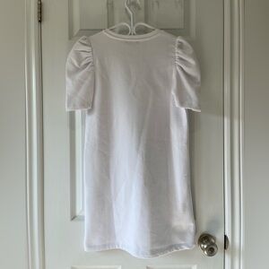 ZARA white puff  sleeve dress